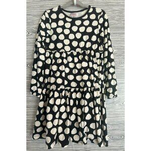 Hanna Black & White Dot Dress VGUC